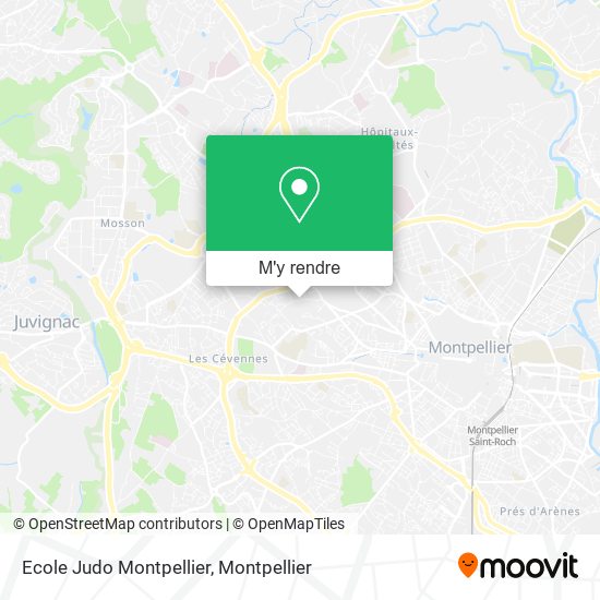 Ecole Judo Montpellier plan