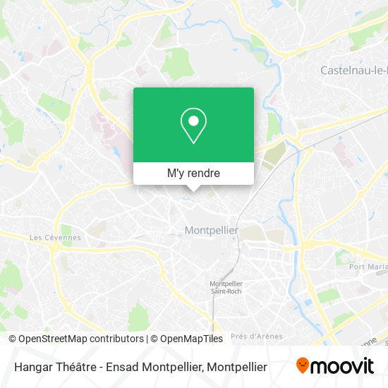 Hangar Théâtre - Ensad Montpellier plan