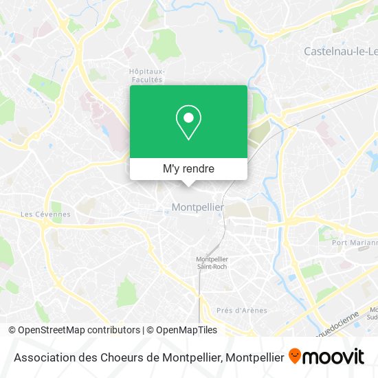 Association des Choeurs de Montpellier plan