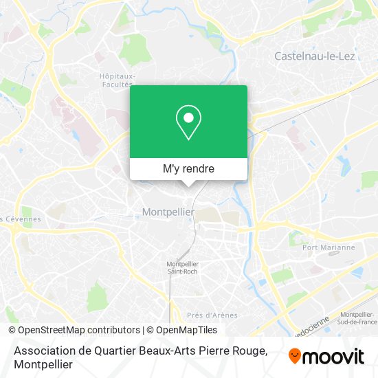 Association de Quartier Beaux-Arts Pierre Rouge plan
