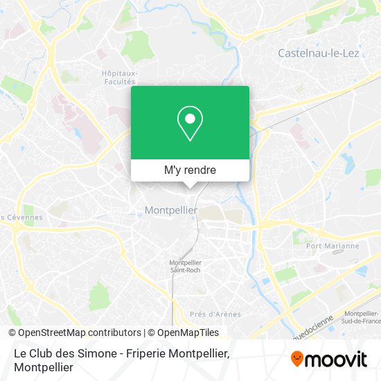 Le Club des Simone - Friperie Montpellier plan
