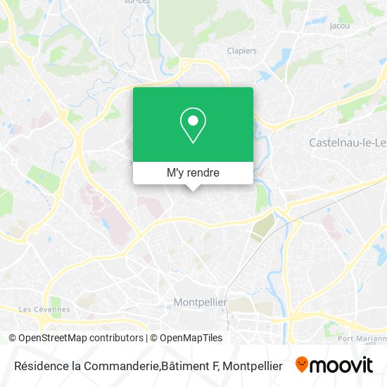 Résidence la Commanderie,Bâtiment F plan
