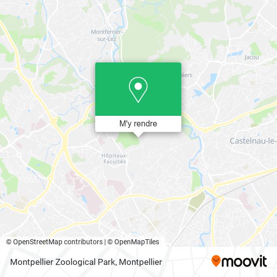 Montpellier Zoological Park plan