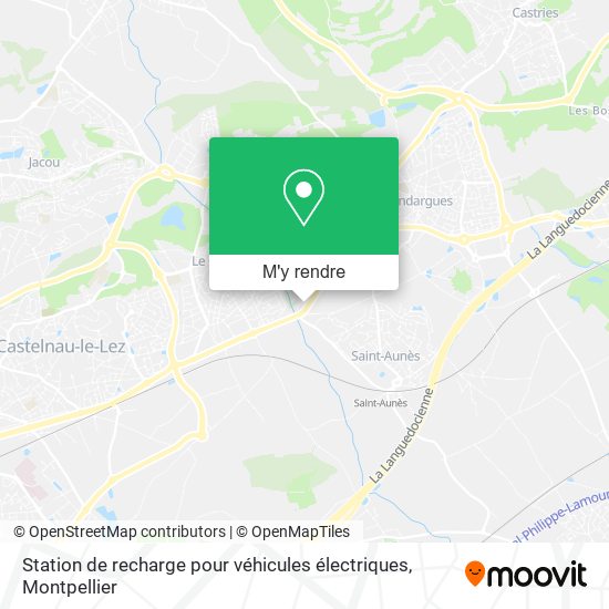 Station de recharge pour véhicules électriques plan