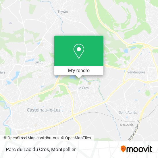 Parc du Lac du Cres plan