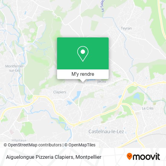 Aiguelongue Pizzeria Clapiers plan