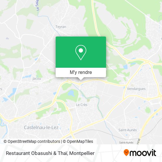 Restaurant Obasushi & Thaï plan