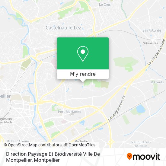 Direction Paysage Et Biodiversité Ville De Montpellier plan
