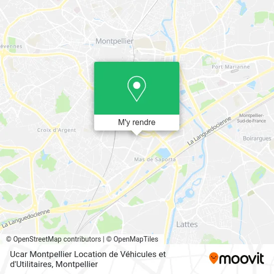 Ucar Montpellier Location de Véhicules et d'Utilitaires plan