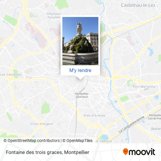 Fontaine des trois graces plan