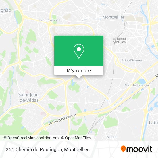 261 Chemin de Poutingon plan