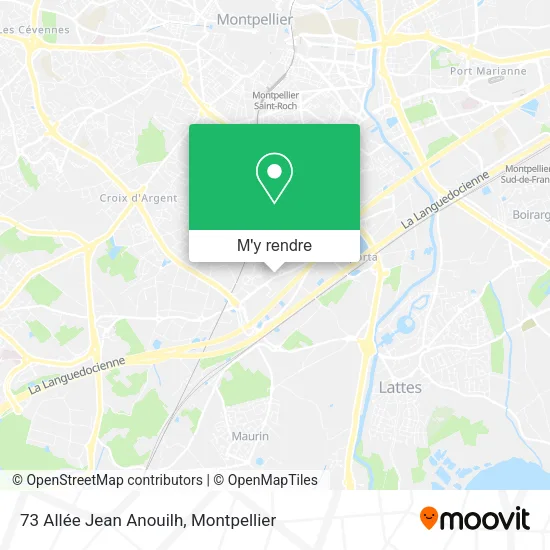 73 Allée Jean Anouilh plan