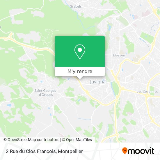 2 Rue du Clos François plan