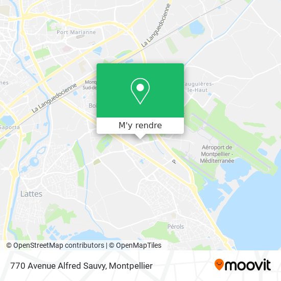 770 Avenue Alfred Sauvy plan