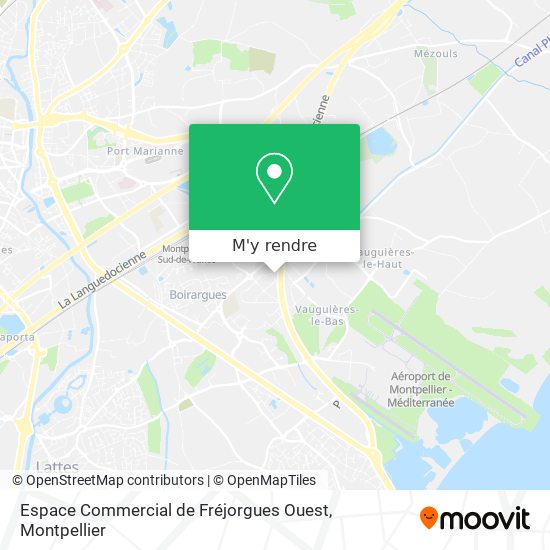 Espace Commercial de Fréjorgues Ouest plan