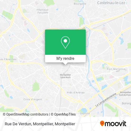Rue De Verdun, Montpellier plan