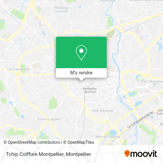 Tchip Coiffure Montpellier plan