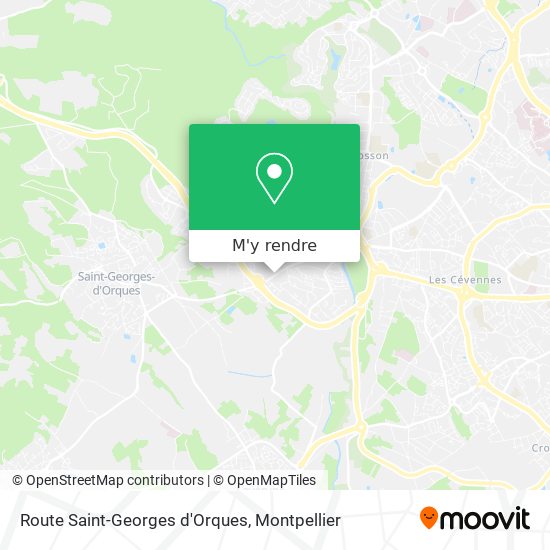 Route Saint-Georges d'Orques plan