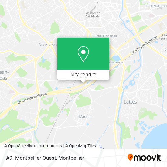 A9- Montpellier Ouest plan