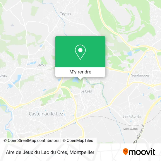 Aire de Jeux du Lac du Crès plan