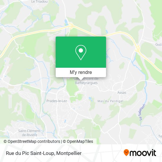 Rue du Pic Saint-Loup plan