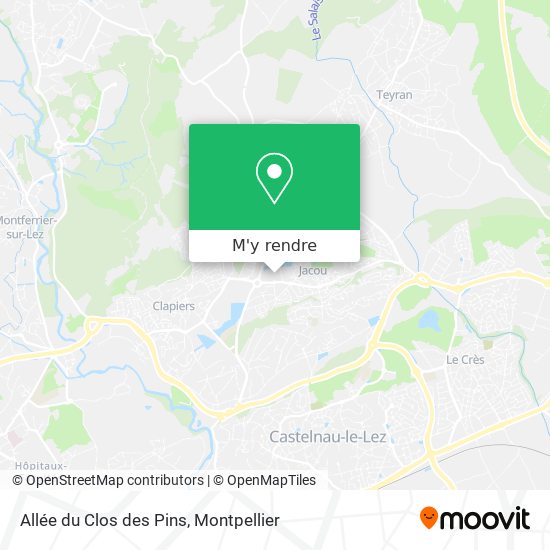 Allée du Clos des Pins plan