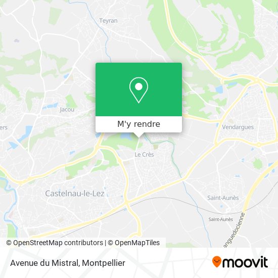 Avenue du Mistral plan