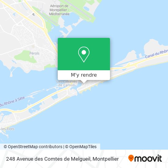 248 Avenue des Comtes de Melgueil plan