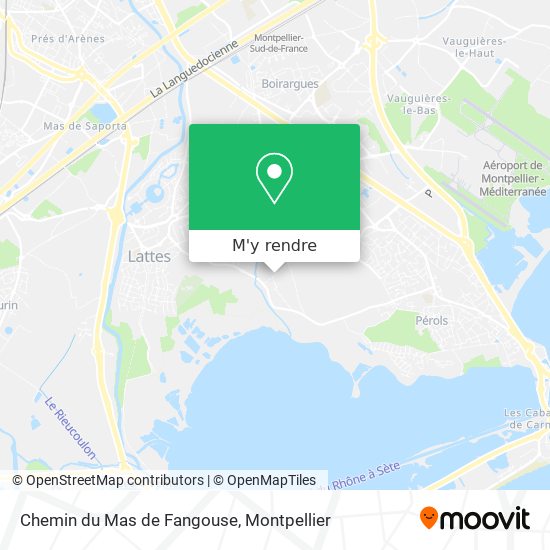 Chemin du Mas de Fangouse plan