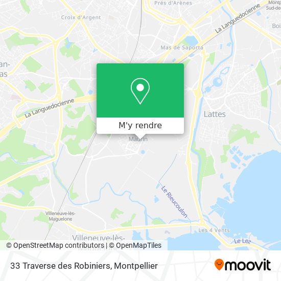 33 Traverse des Robiniers plan