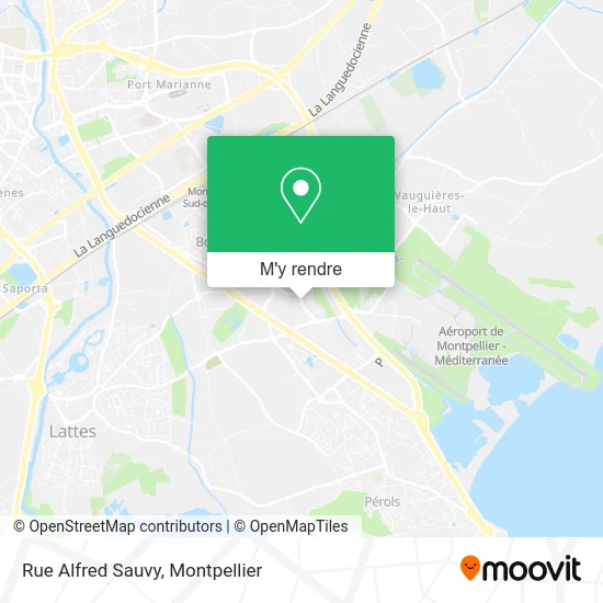 Rue Alfred Sauvy plan