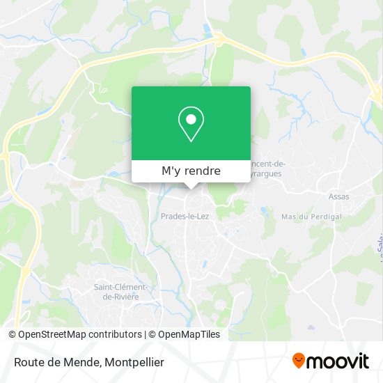 Route de Mende plan