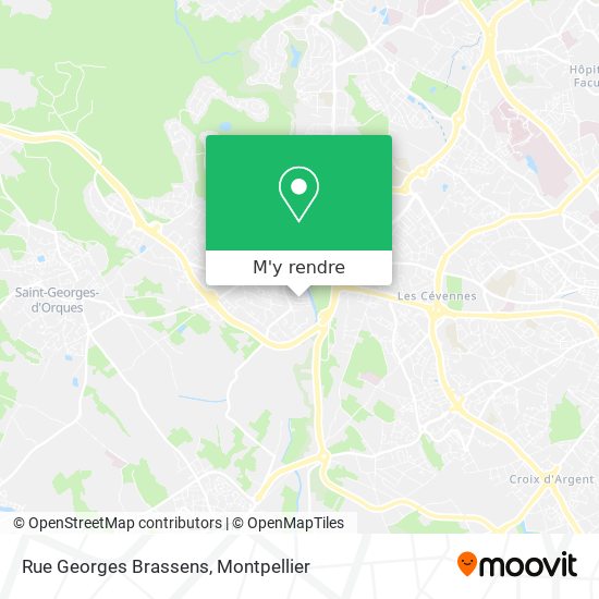Rue Georges Brassens plan