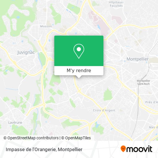 Impasse de l'Orangerie plan