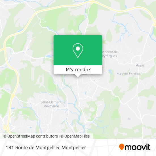 181 Route de Montpellier plan