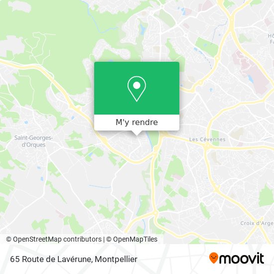 65 Route de Lavérune plan