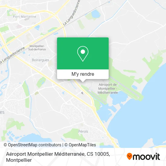 Aéroport Montpellier Méditerranée, CS 10005 plan