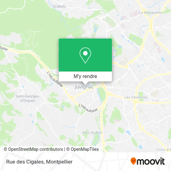 Rue des Cigales plan