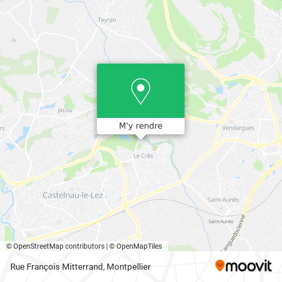 Rue François Mitterrand plan