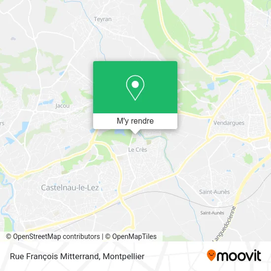 Rue François Mitterrand plan