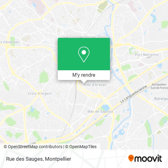 Rue des Sauges plan