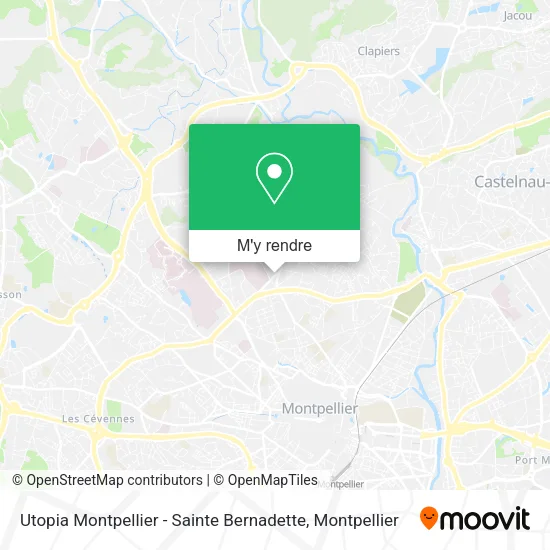 Utopia Montpellier - Sainte Bernadette plan