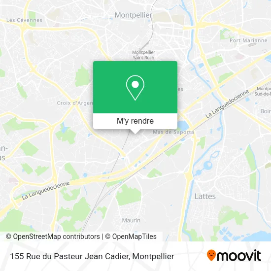 155 Rue du Pasteur Jean Cadier plan