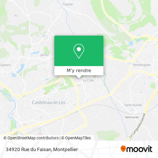 34920 Rue du Faisan plan