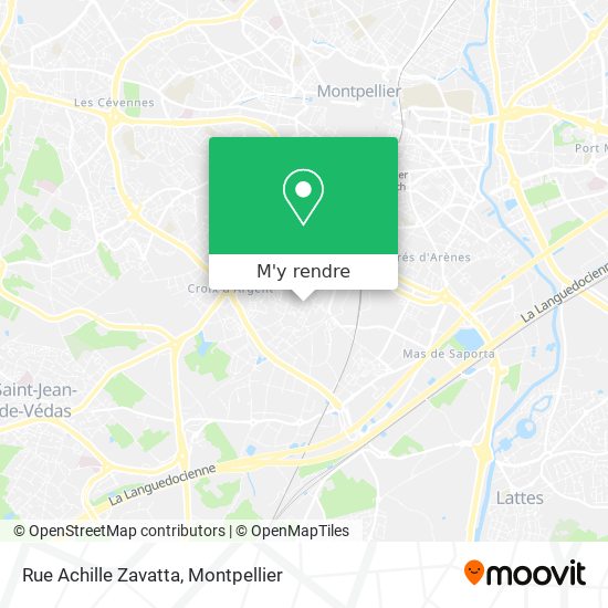 Rue Achille Zavatta plan