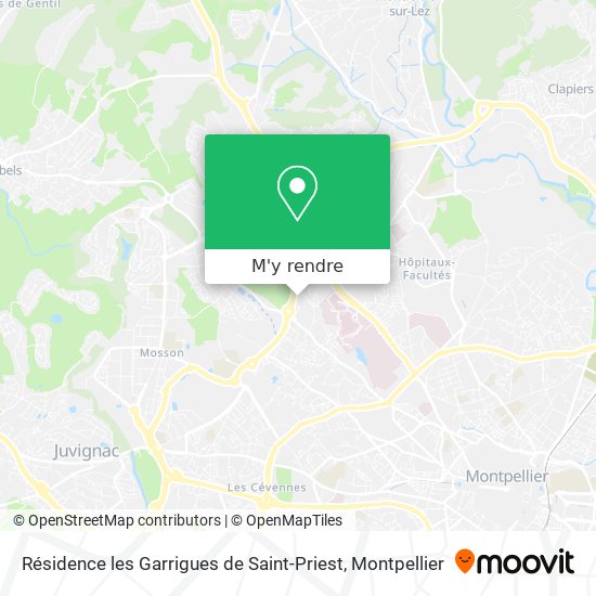 Résidence les Garrigues de Saint-Priest plan