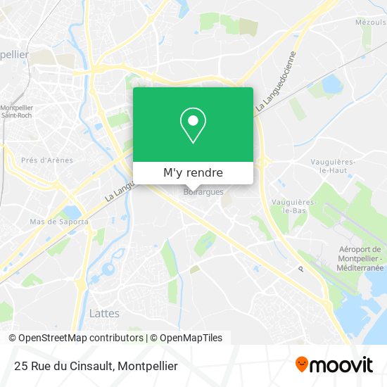 25 Rue du Cinsault plan