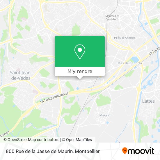 800 Rue de la Jasse de Maurin plan