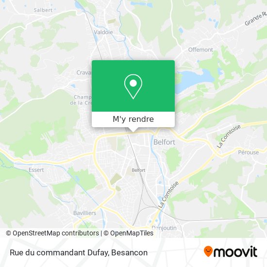 Rue du commandant Dufay plan