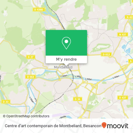 Centre d'art contemporain de Montbeliard plan